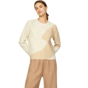 DEREK LAM COLLECTIVE: TWO TONE SWEATER - SIZE M